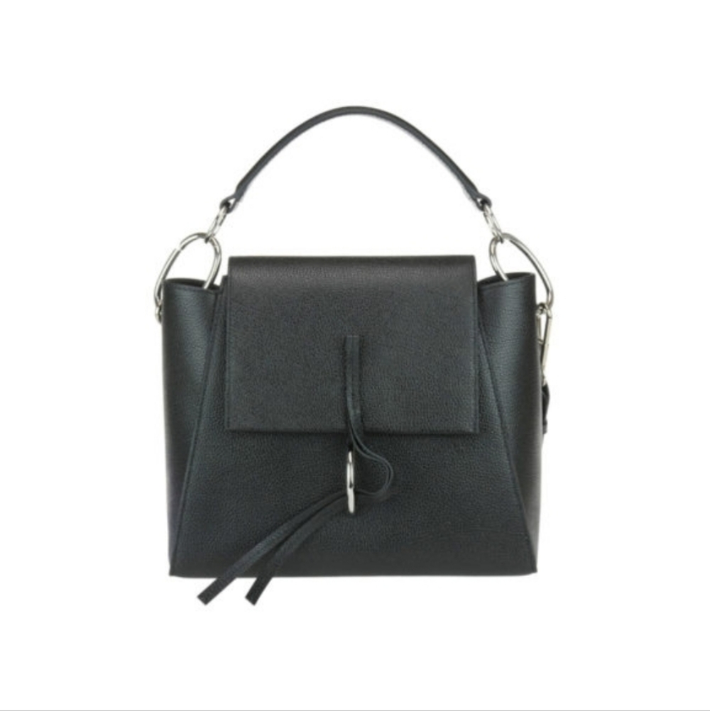 Phillip Lim Leigh Black Grained Leather Bag/Shoulder Bag